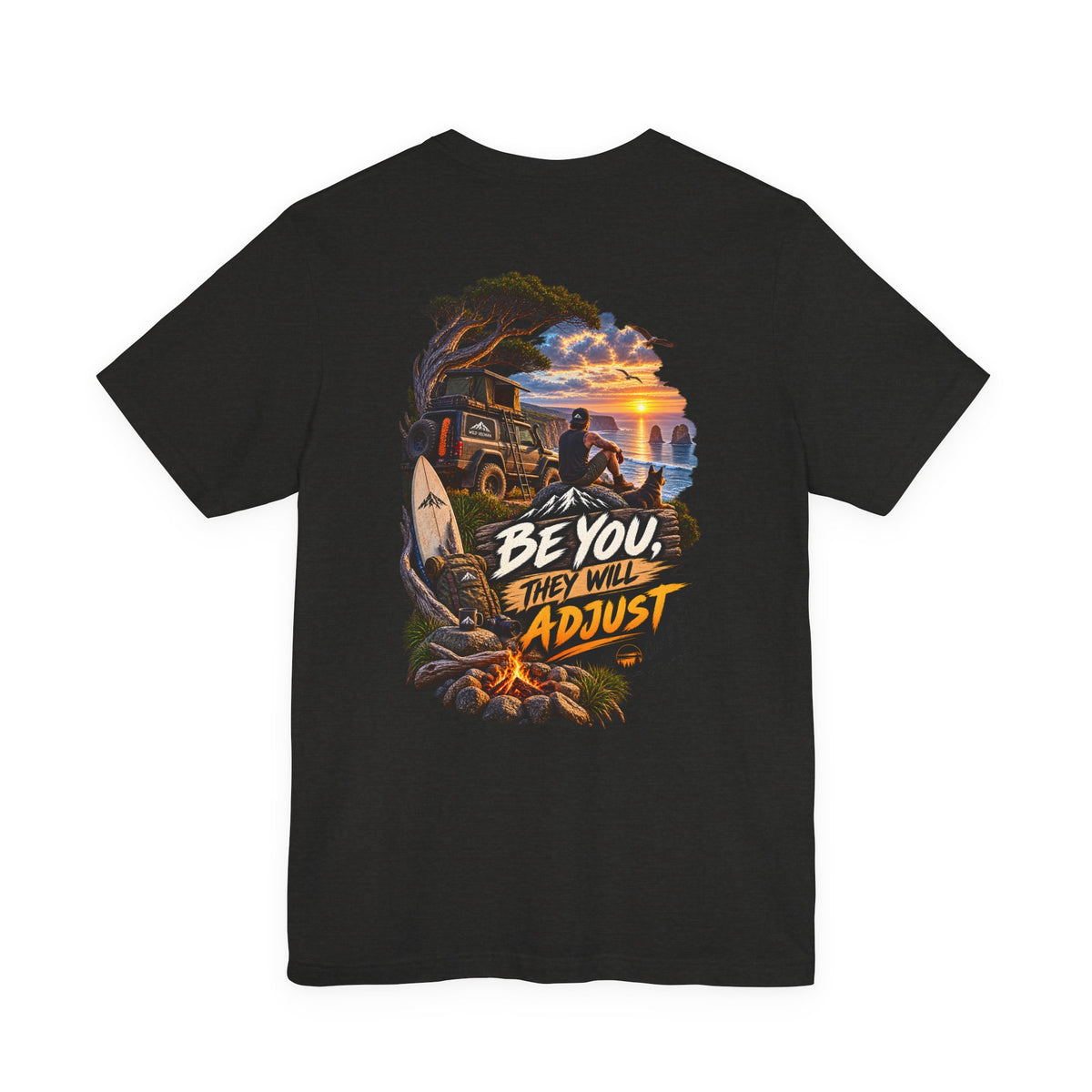 Be You They Will Adjust Sunset Surf Tee