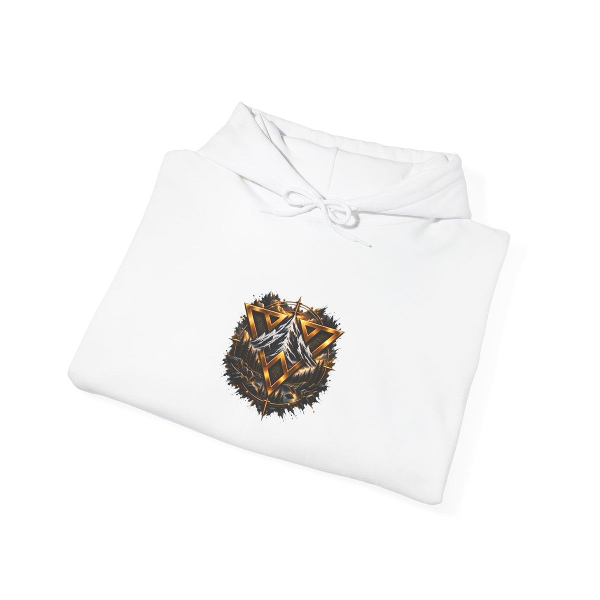 WiLD VecMan Hoodie — Geometric Wolf Emblem Graphic Sweatshirt