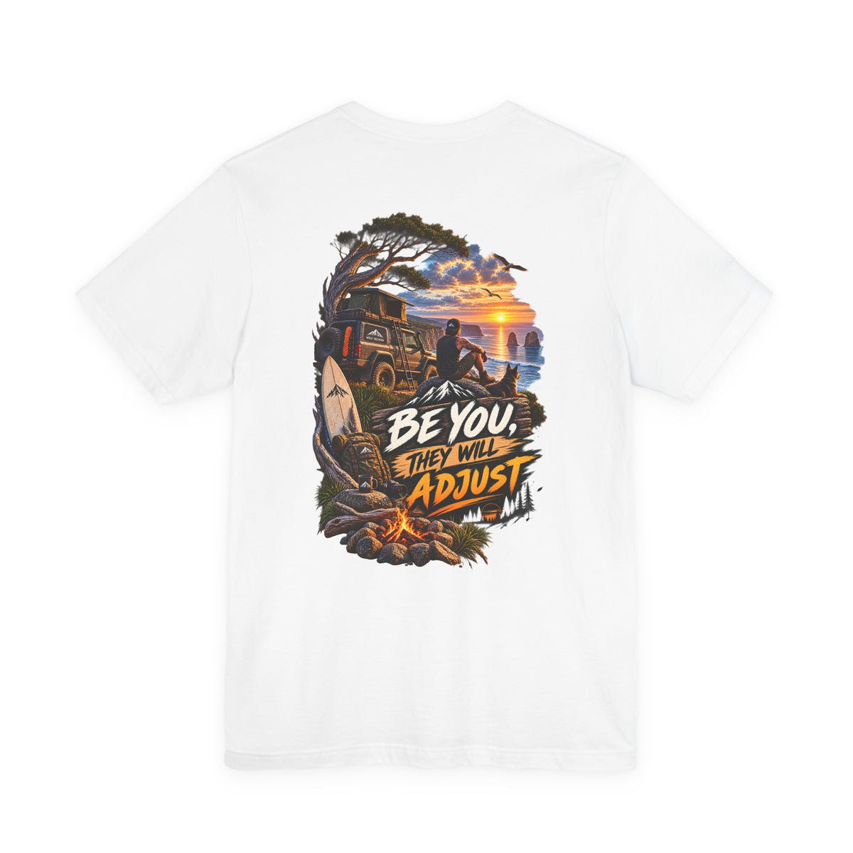 Be You They Will Adjust Sunset Surf Tee