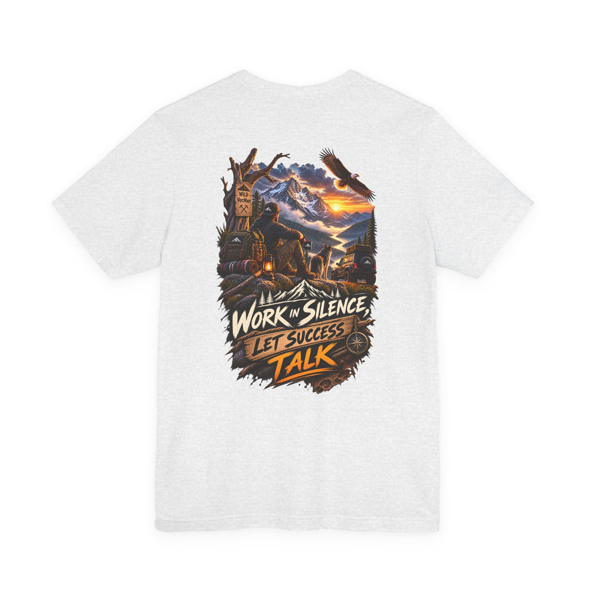 Work in Silence Let Success Talk Tee — Motivational Graphic T‑Shirt
