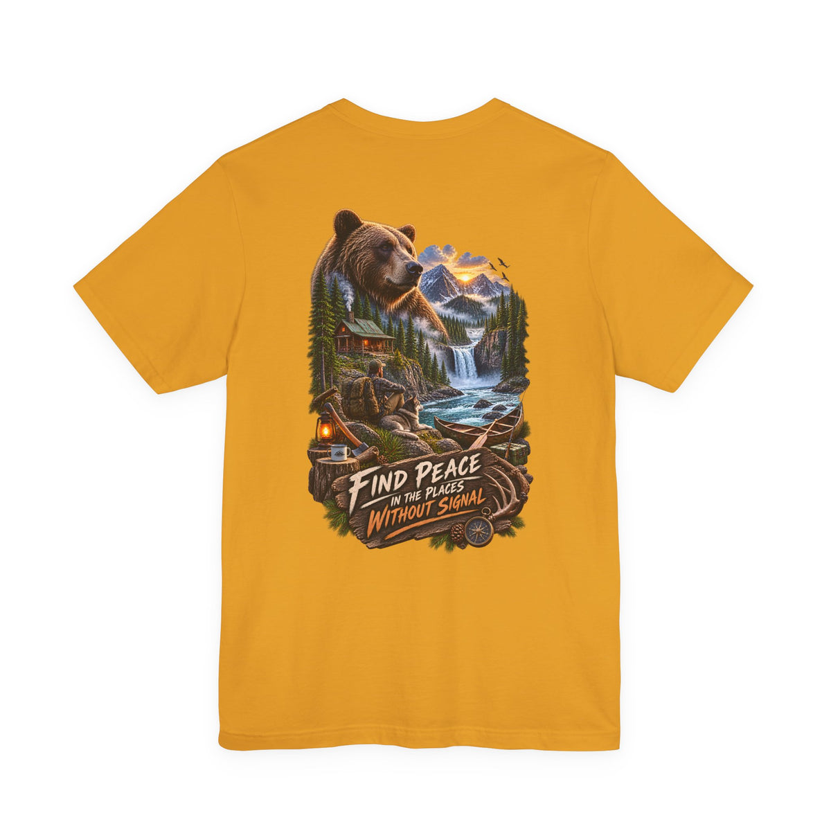 Bear Mountain Scenic Tee — "Find Peace in the Places Without Signal"
