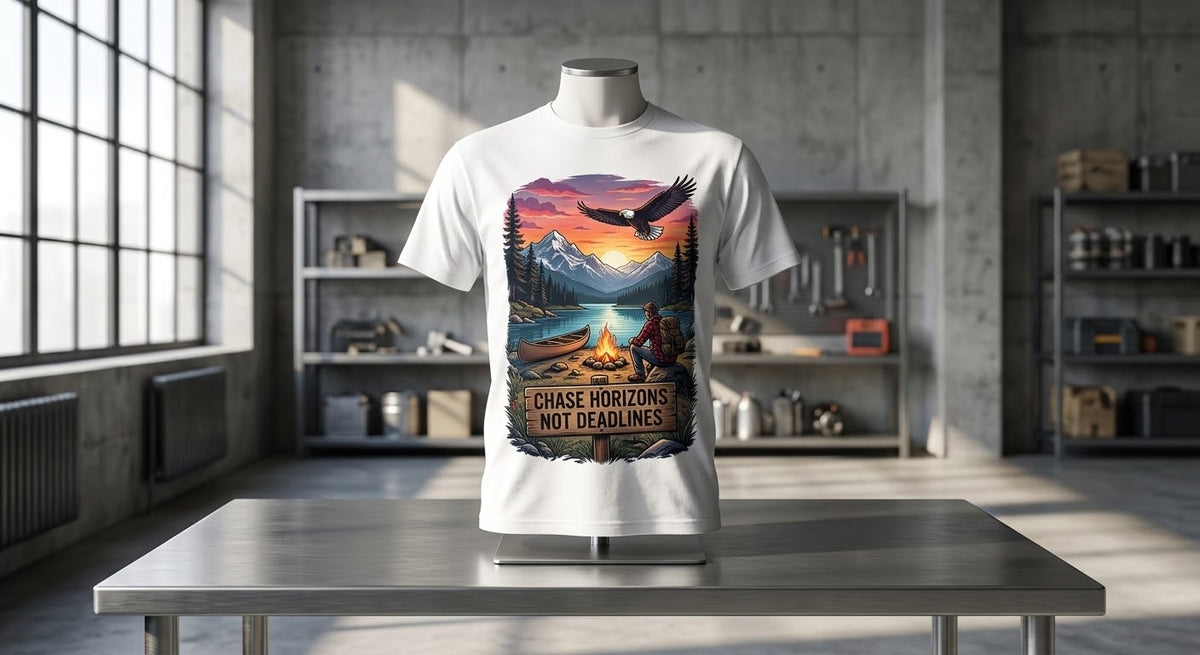 "Chase New Horizons" Impression dos Montagne & Aigle